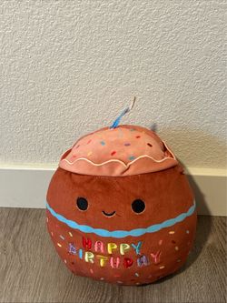 Happy birthday Squishmallow pillow