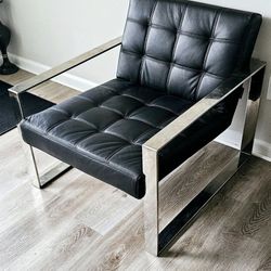 Pair Of Modani Rivoli Leather Arm Chairs 