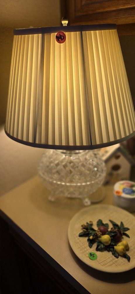 Antique Crystal Lamp