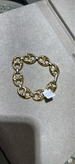 18k yg 8”Gucci puff bracelet