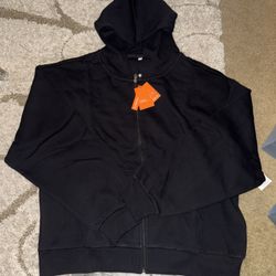 YoungLA "Mola" full-zip hoodie in black (men’s XL)