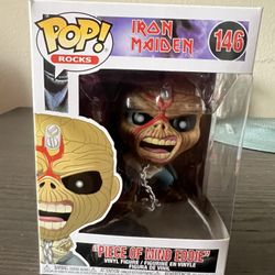 Piece of Mind Eddie Iron Maiden Funko Pop #146 Metal Rock Band Vinyl Figure Toy