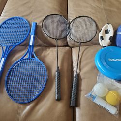Spalding Backyard Games Volleyball/Badminton Activity Set w/Net/Tote - Pre-Owned