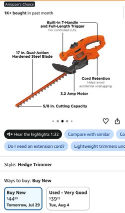 Electric Hedge Trimmer