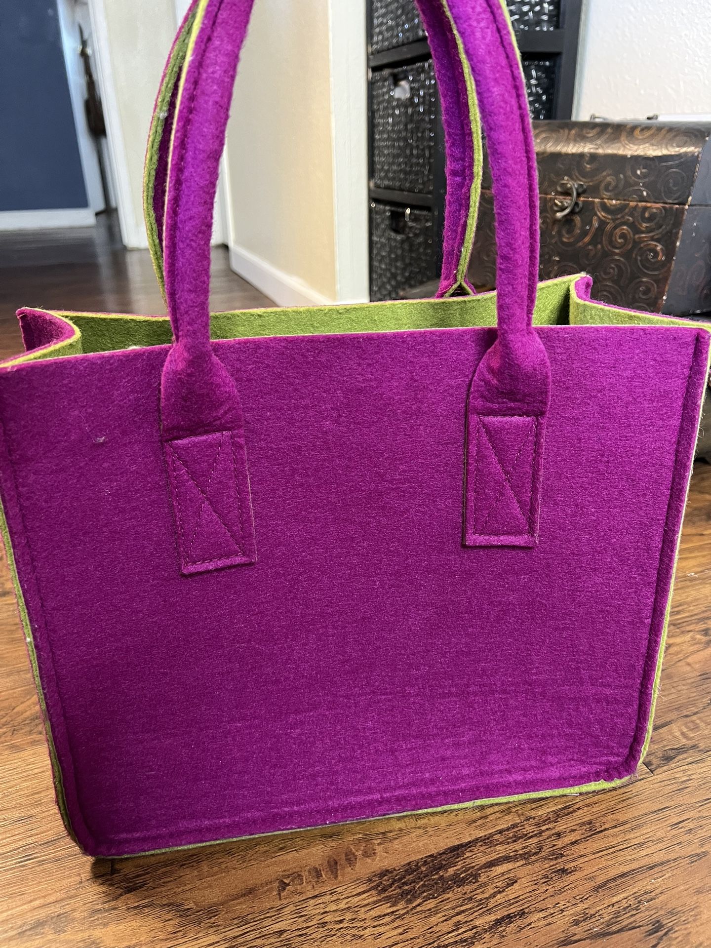 Purple And Green Bag