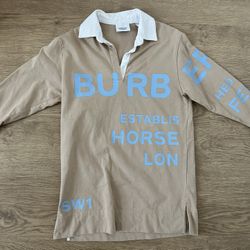 Authentic Burberry Girls' Jessy Horseferry Print Cotton Dress Long Tee T-shirt