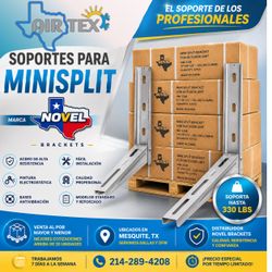 Minisplit Traiden 1, 1.5, 2 y 3 ton y brackets Novel en Airtex hvac