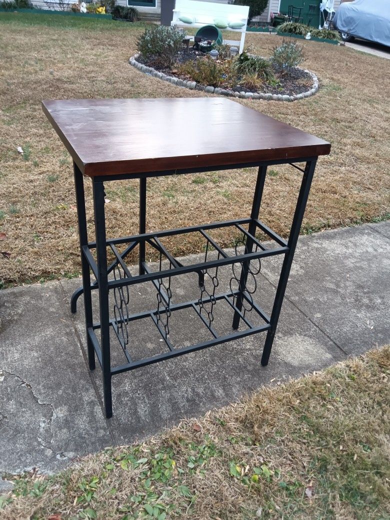 Wine Rack Table 33x30 X42 High