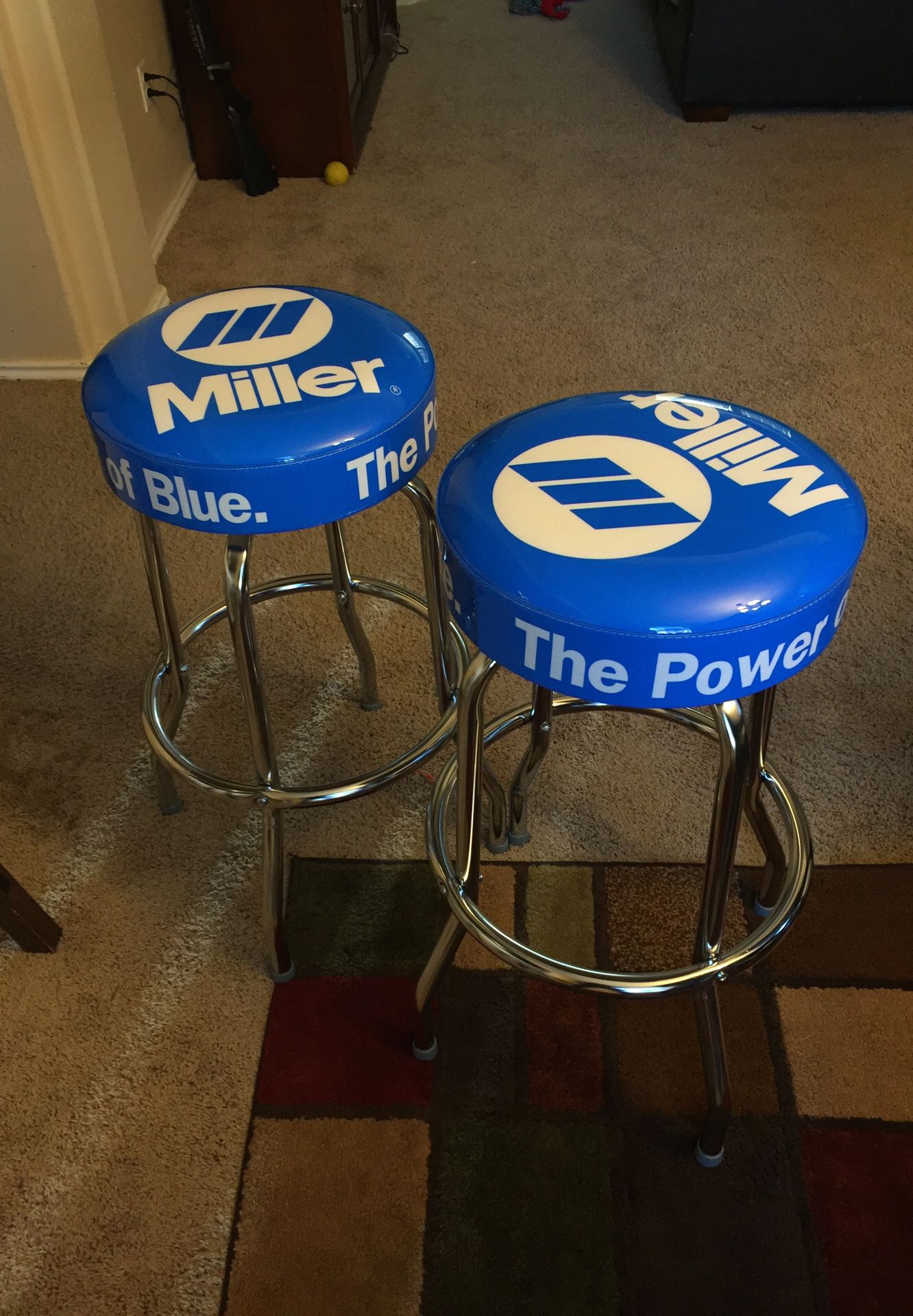 Miller welding shop stools