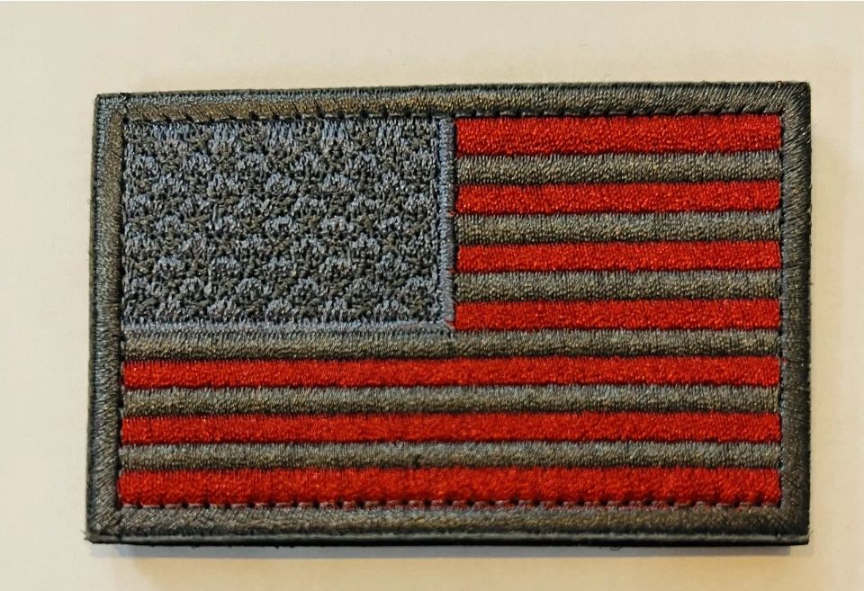  USA American Flag Patch 3''X 2'' Hook & Loop Choice Military Tactical 