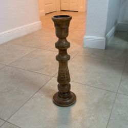 Mango Wood Candle Holder