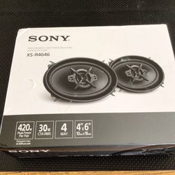 New Sony 4x6 Car Speakers Pair $40