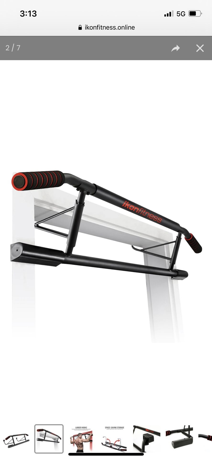Ikon Fitness Pull-up Bar Workout Equipment Gym