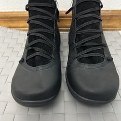 Ladies, Black Booties, Size 9  1/2