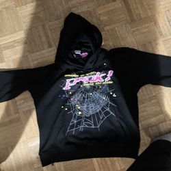 Black Pink Spider Hoodie 