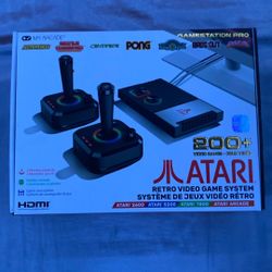 My Arcade Atari Game Station Pro: Retro Video Game Console with 200+ Games, Wireless Joysticks, RGB LED Lights, Atari 2600/5200/7800 and More