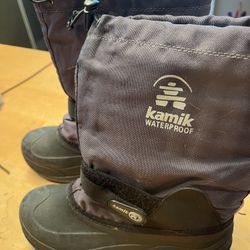 Youth Kamik Waterproof Boots, Size 6
