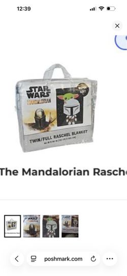 Star Wars The Mandalorian /Baby Yoda Grogu Twin Size Blanket