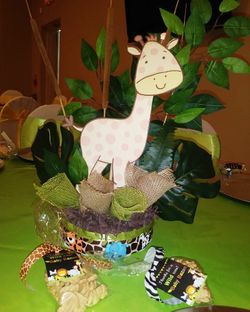 Safari center pieces