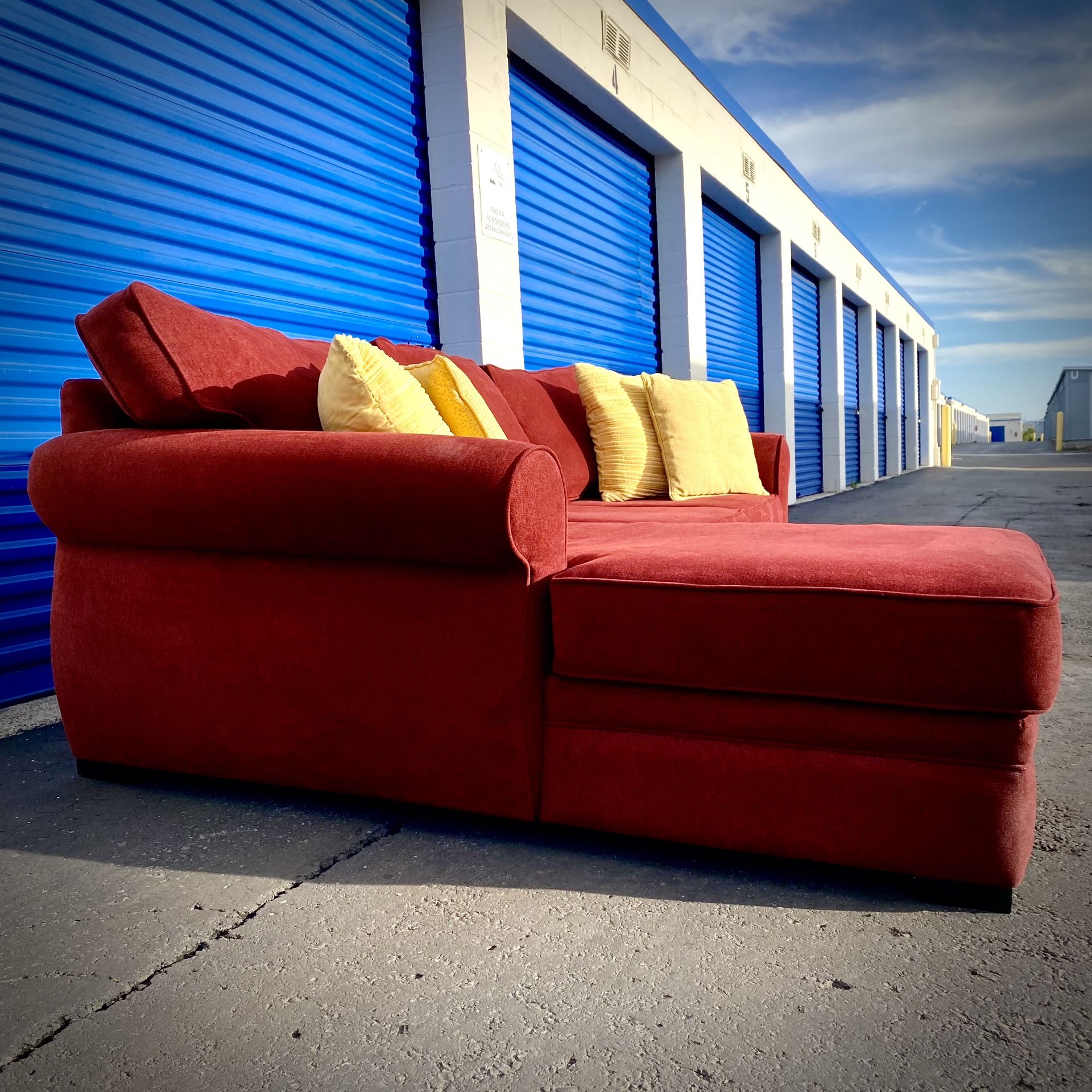 Red Modern Corduroy Sectional Sofa for Sale in San Diego, CA OfferUp