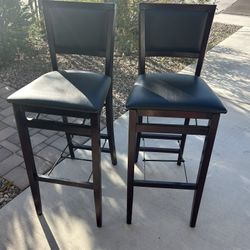 2 Foldable Bar Stools 