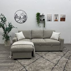 Sectional Couch Pull Out Bed - Free Delivery 