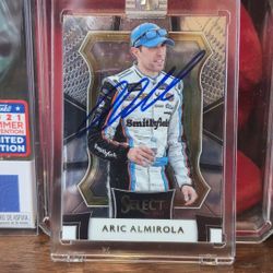 2017 Aric Almirola Panini Select #35 Signed Autograph (COA)