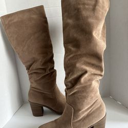  Women's Tall Block Heel Boots Size 8