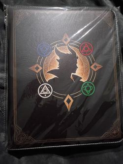 Card Binder Murrin TCG Designed For Trading Cards, with Zipper Closure and Carrying Handle. With 50 removable pages Holds 900 Cards 9 Pockets ring bin