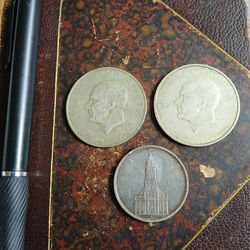 3 Sliver Coin Lot 43.9 Grams