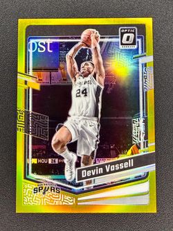 DEVIN VASSELL 2023-24 DONRUSS OPTIC NBA TRUE GOLD HOLO SSP SPURS 1/10