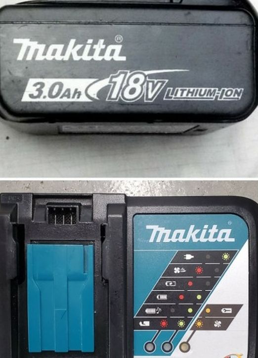 Makita 18V 3.0Ah Battery & Rapid Charge Battery Charger