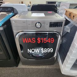 9.0 Cu. Ft. Mega Capacity Smart Wifi Enabled Front Load Gas Dryer