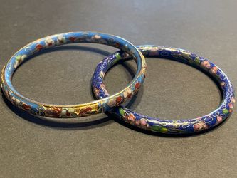 Chinese-style Cloisonné Bangles