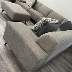 Sectional Sofa Sectional Couch Grey Sofa L Shape Sofa Large Sectional Free Delivery 