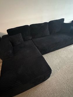 OVIOS 96" Cloud Sectional Couch with L-Shape Chaise,Modern Modular Sofa with Deep Seat, No Assembly Required