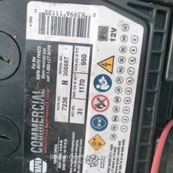 12v Battery ,NAPA , commercial Size   #31