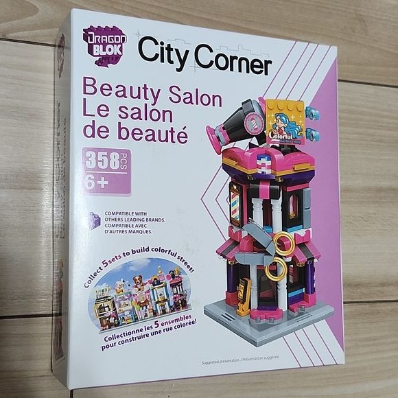 Beauty salon city corner blocks 358pcs