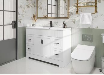 ❤️‍🔥 #B 48" Bathroom Vanities Sink Combo with Painted Surface