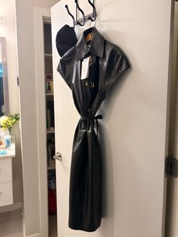 Bottega Veneta Calf Leather Shirtdress
