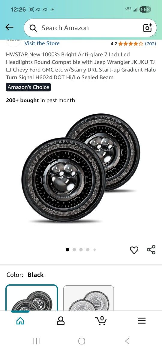 Jeep 7 Inches LED Headlights