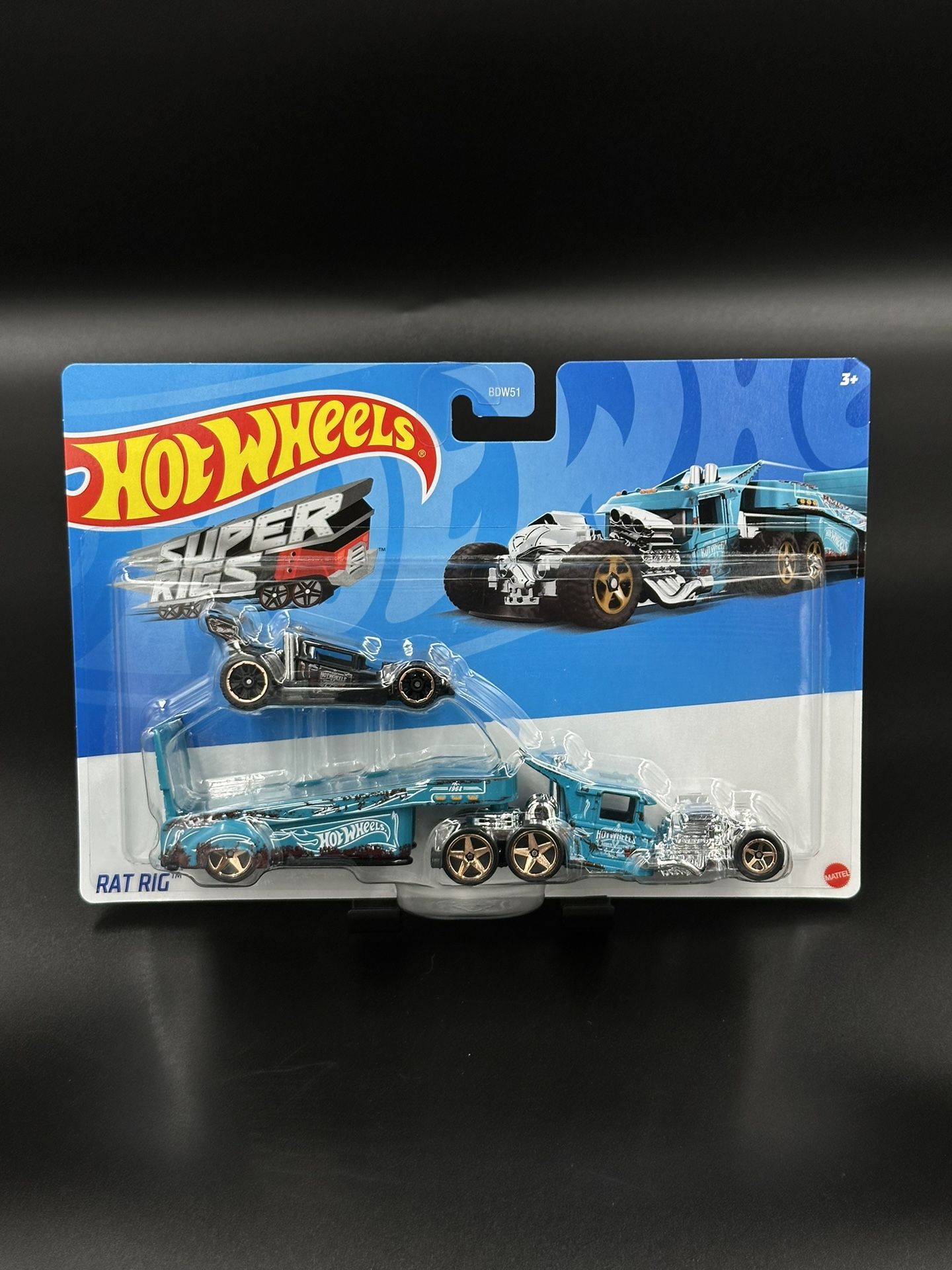 Hot Wheels Super Rigs – Rat Rig – Camion Moulé 1:64 – Véhicule De Collection