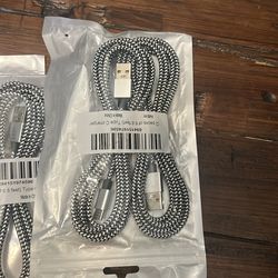 Type C charger two pack of 6 feet