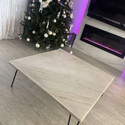 Marble top coffee table