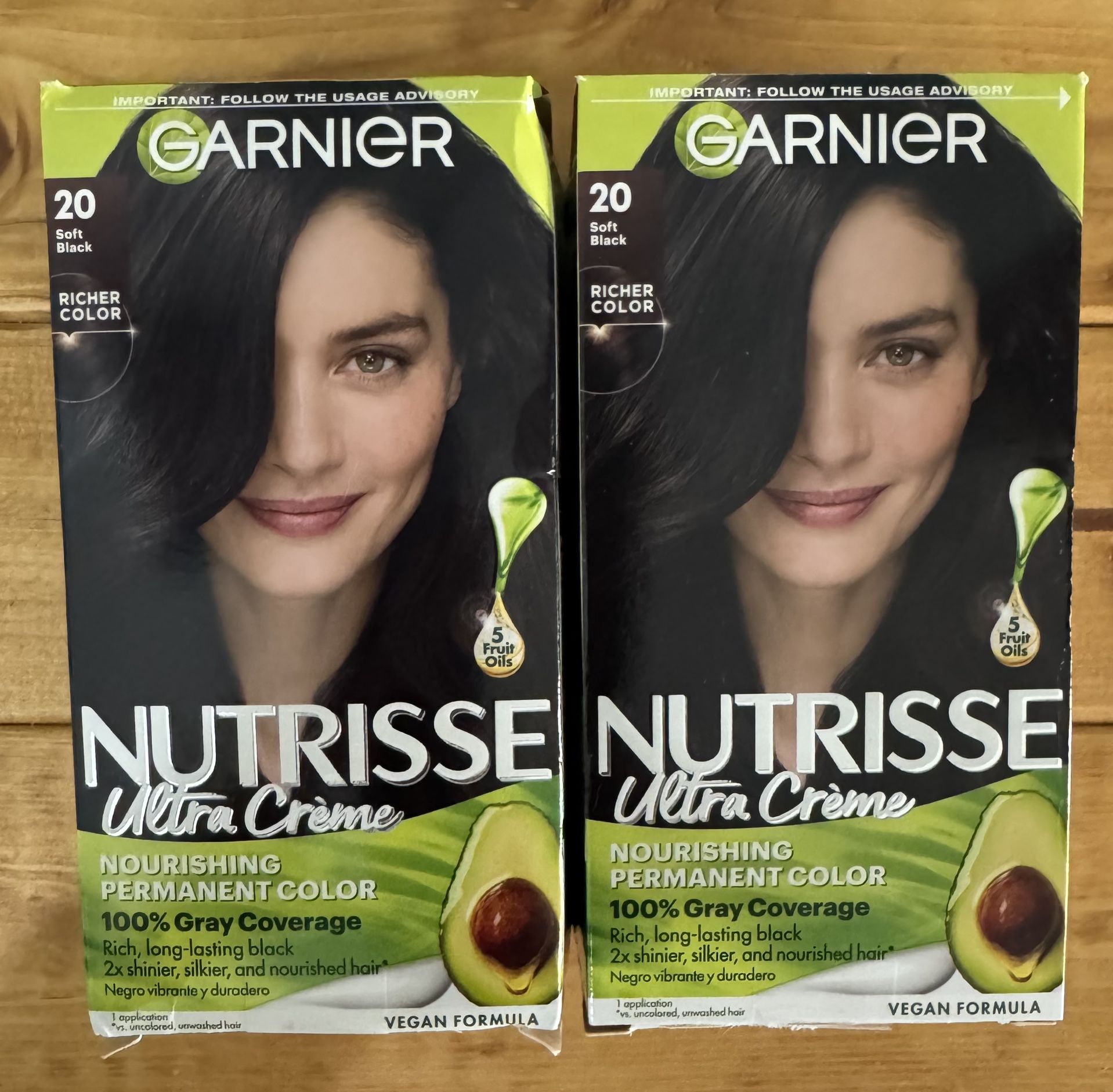 Garnier Nutrisse #20 Soft Black 2ct