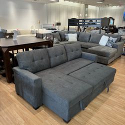 Brand New Sleeper Sofa With USB ports And Storage, Cash Deal! 