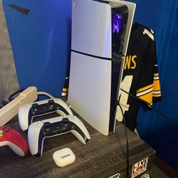 Ps5 Slim, 2 Controllers Barely Used. Whenever I Owned It Was Taken Care Of Very Carefully