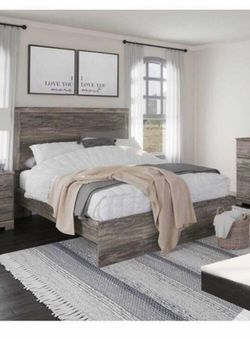 Bed frame and bedside dresser