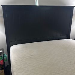 Queen Sized Memory Foam Mattress Bed frame and Box Spring