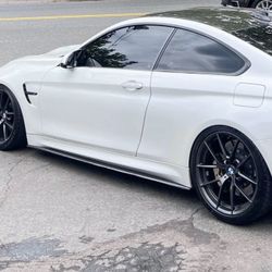 BMW 3 SERIES M3 F80 4 SERIES M4 F82 REAL CARBON FIBER SIDE SKIRTS MP STYLE 